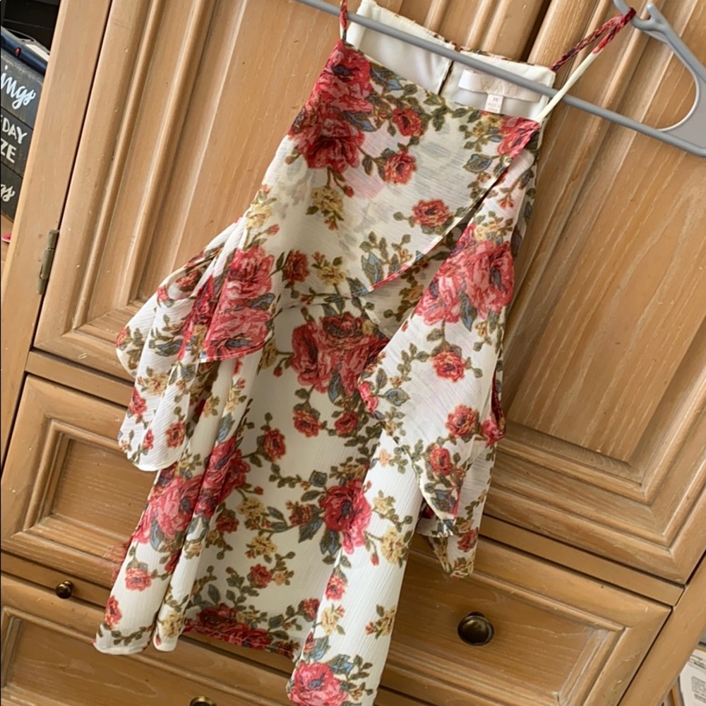 Open Shoulder WAYF floral blouse